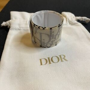 Christian Dior Diorissimo Slap Bracelet Wide Logo Cuff